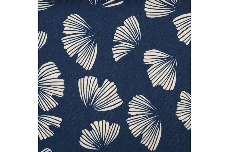 2 kappaletta aurinkotuoleja Anzio - tumma puu/off-white/laivastonsininen kukkakuvio - Puutarhakalusteet - Puutarhatuoli - Aurinkotuoli