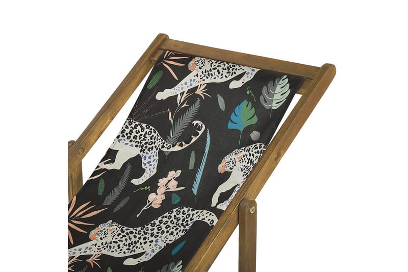 2 kappaletta aurinkotuoleja Anzio - vaalea puu/off-white eläinkuvio - Puutarhakalusteet - Puutarhatuoli - Aurinkotuoli