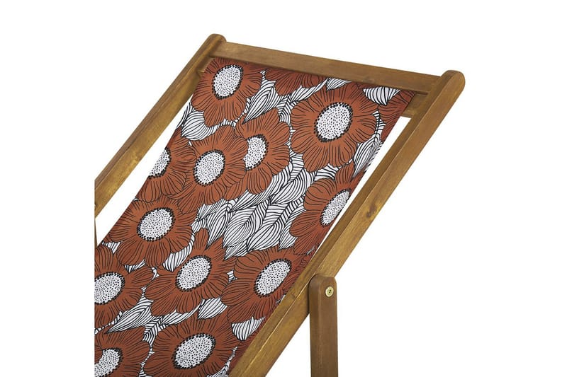 2 kappaletta aurinkotuoleja Anzio - vaalea puu/off-white unikkokuviot - Puutarhakalusteet - Puutarhatuoli - Aurinkotuoli