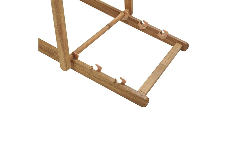 2 kappaletta aurinkotuoleja Anzio - vaalea puu/off-white/punainen kukkakuvio - Puutarhakalusteet - Puutarhatuoli - Aurinkotuoli