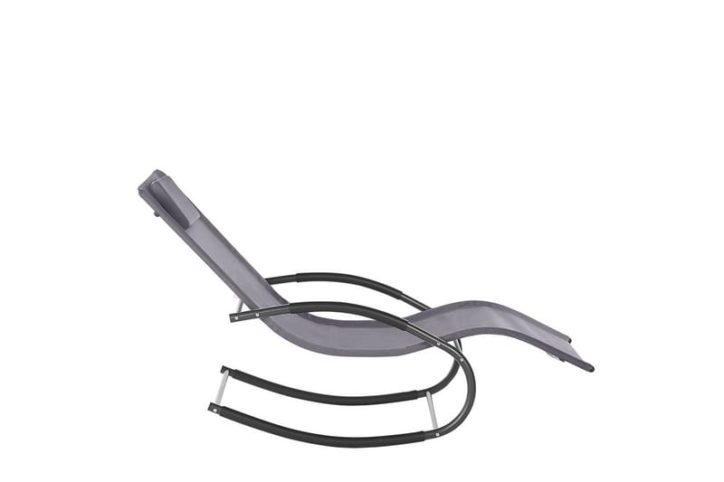 Auringonottovuode Carano II - Harmaa, musta - Puutarhakalusteet - Puutarhatuoli - Aurinkosänky & aurinkovaunu
