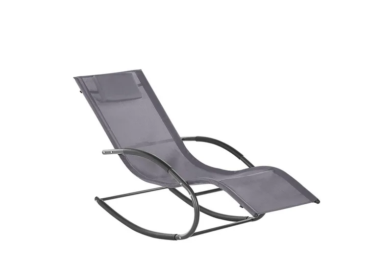 Auringonottovuode Carano II - Harmaa, musta - Puutarhakalusteet - Puutarhatuoli - Aurinkosänky & aurinkovaunu