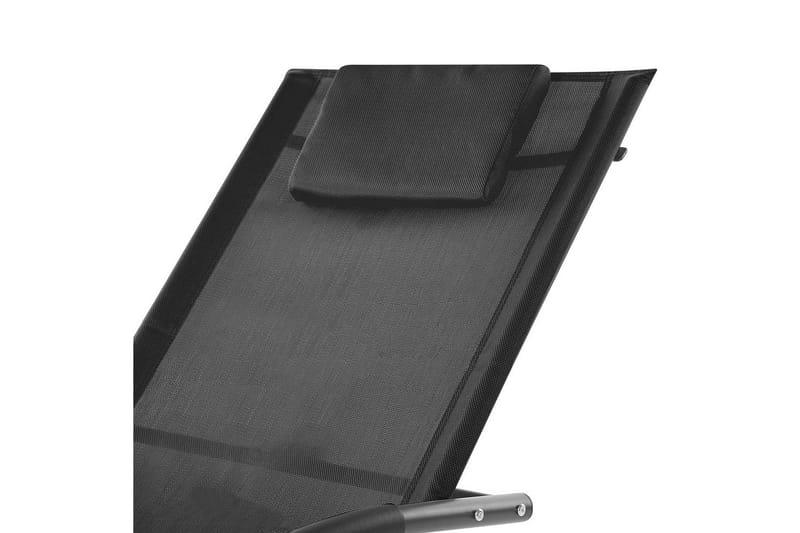 Auringonottovuode Carano II - Musta - Puutarhakalusteet - Puutarhatuoli - Aurinkosänky & aurinkovaunu