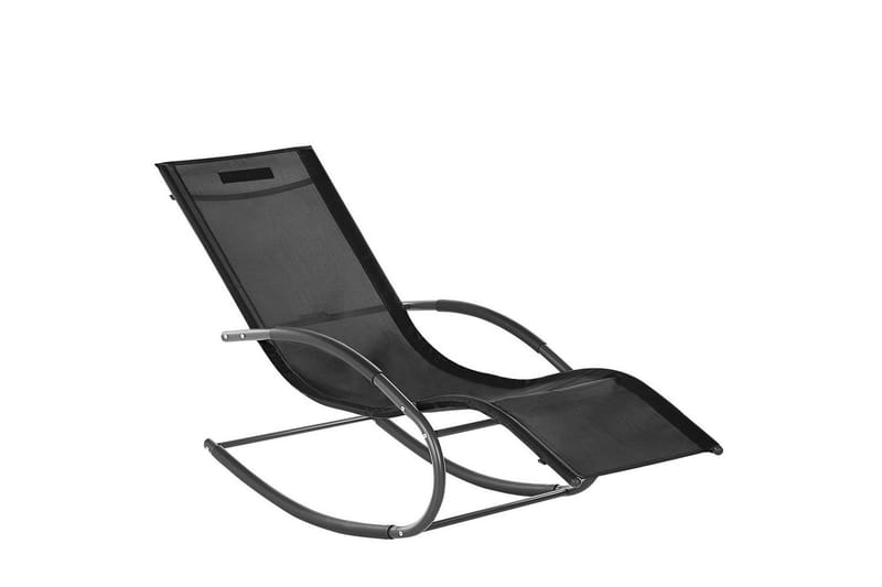 Auringonottovuode Carano II - Musta - Puutarhakalusteet - Puutarhatuoli - Aurinkosänky & aurinkovaunu