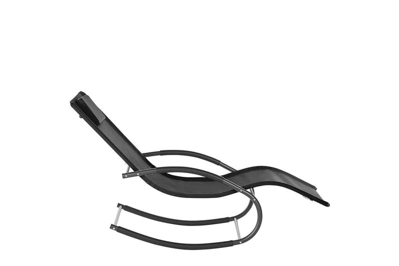Auringonottovuode Carano II - Musta - Puutarhakalusteet - Puutarhatuoli - Aurinkosänky & aurinkovaunu