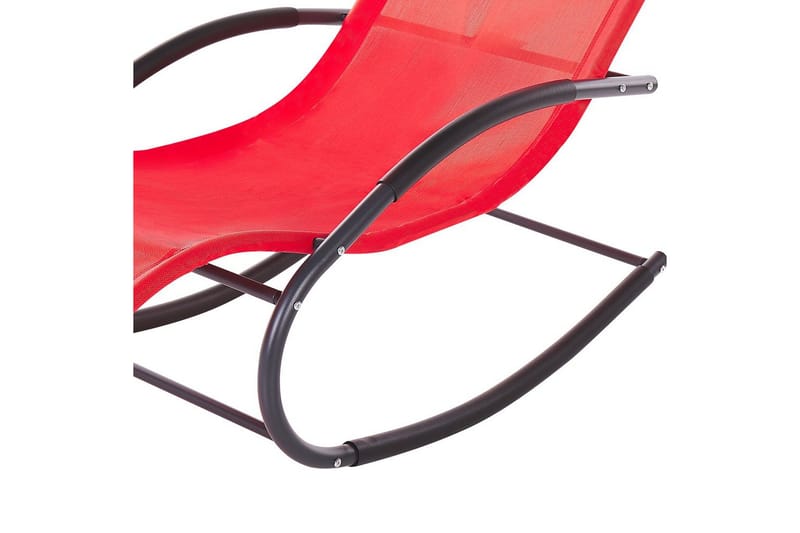 Auringonottovuode Carano II - Punainen, Musta - Puutarhakalusteet - Puutarhatuoli - Aurinkosänky & aurinkovaunu