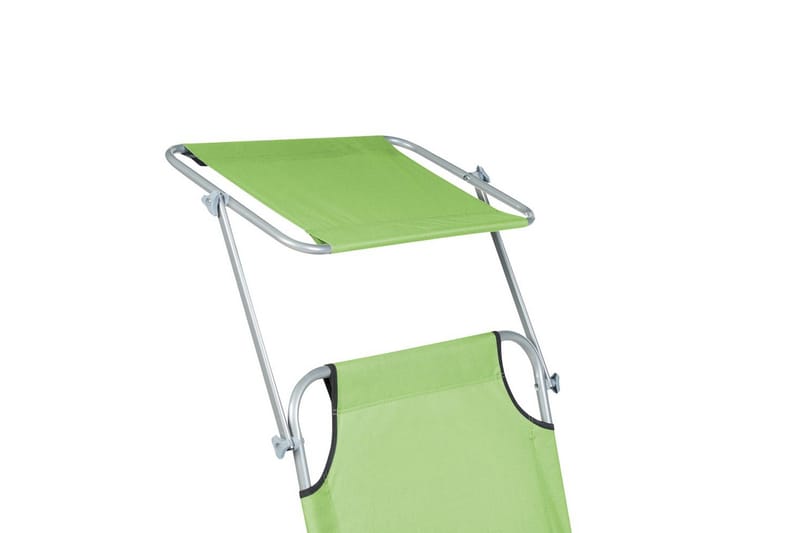 Auringonottovuode Foligno - Vihreä, hopea - Puutarhakalusteet - Puutarhatuoli - Aurinkosänky & aurinkovaunu