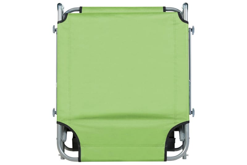 Auringonottovuode Foligno - Vihreä, hopea - Puutarhakalusteet - Puutarhatuoli - Aurinkosänky & aurinkovaunu