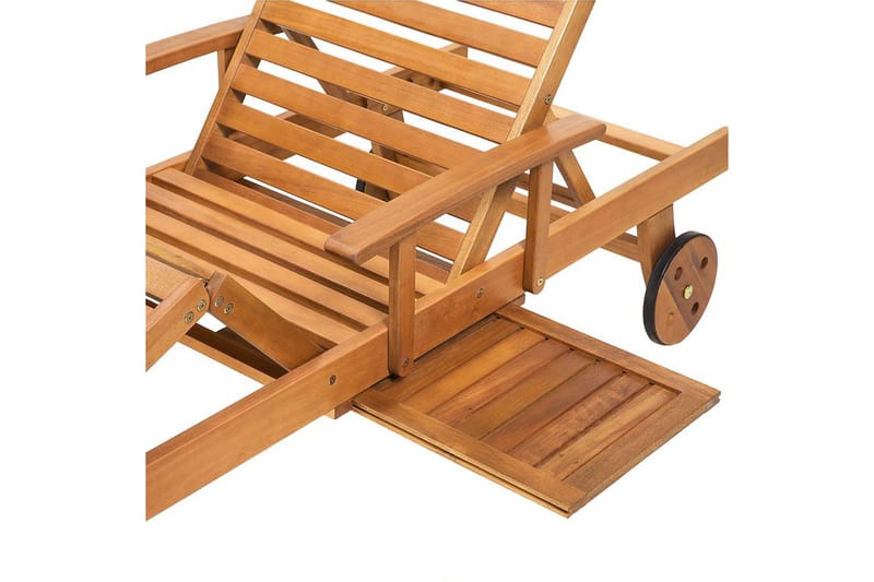 Auringonottovuode Java - Vaalea puu - Puutarhakalusteet - Puutarhatuoli - Aurinkosänky & aurinkovaunu