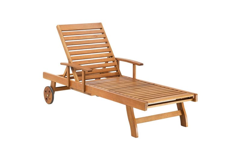 Auringonottovuode Java - Vaalea puu - Puutarhakalusteet - Puutarhatuoli - Aurinkosänky & aurinkovaunu