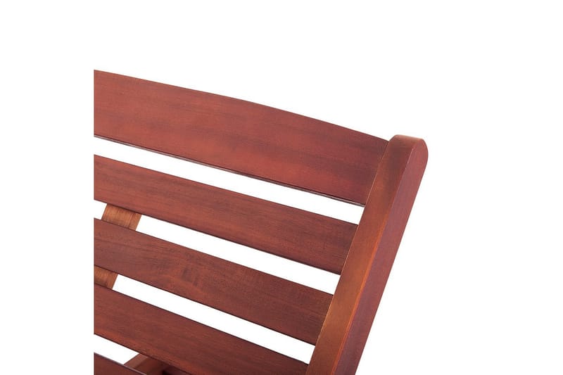 Auringonottovuode Toscana - Tumma puu, sininen, beige - Puutarhakalusteet - Puutarhatuoli - Aurinkosänky & aurinkovaunu