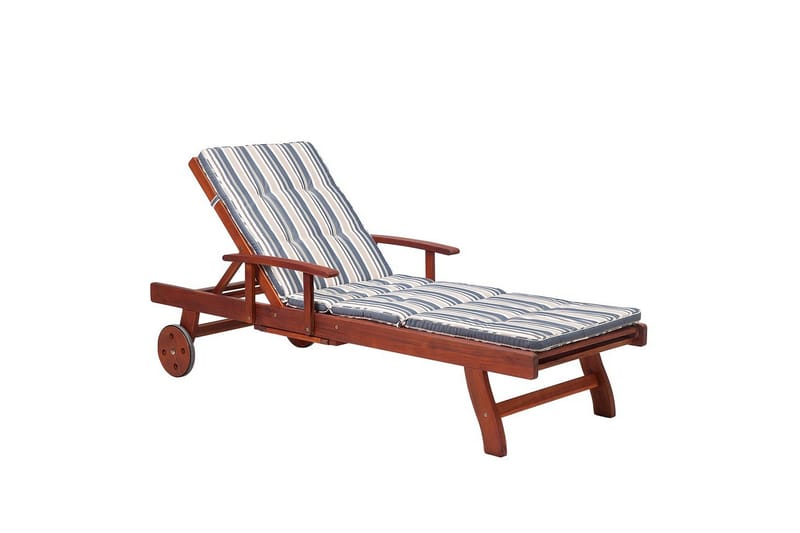 Auringonottovuode Toscana, Tumma puu, sininen, beige