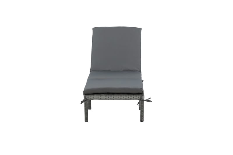 Aurinkosänky Bilbao pehmusteella - Harmaa - Puutarhakalusteet - Puutarhatuoli - Aurinkosänky & aurinkovaunu