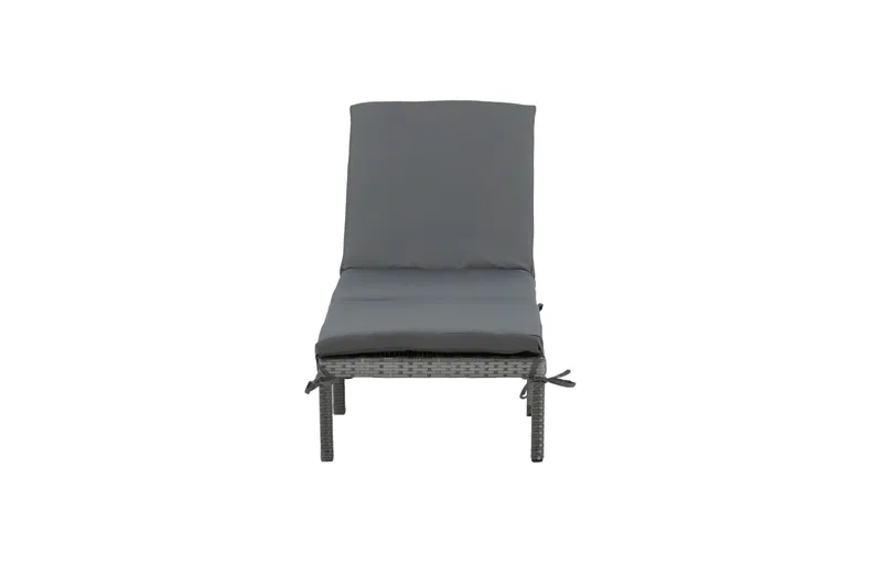 Aurinkosänky Bilbao pehmusteella - Harmaa - Puutarhakalusteet - Puutarhatuoli - Aurinkosänky & aurinkovaunu