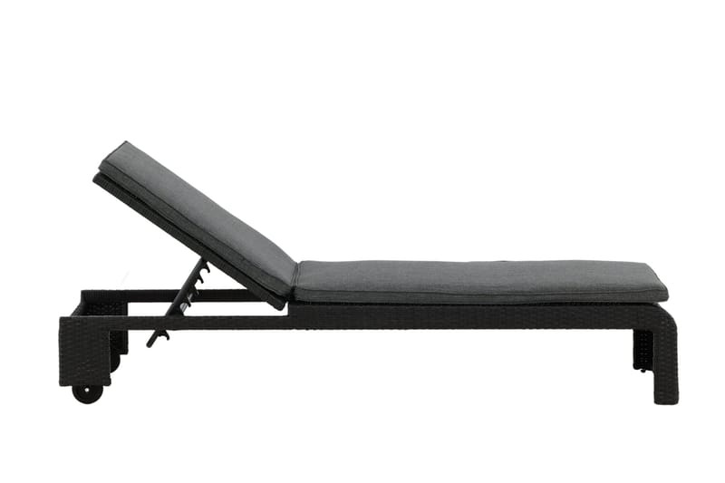 Aurinkosänky London Musta - Venture Home - Puutarhakalusteet - Puutarhatuoli - Aurinkosänky & aurinkovaunu