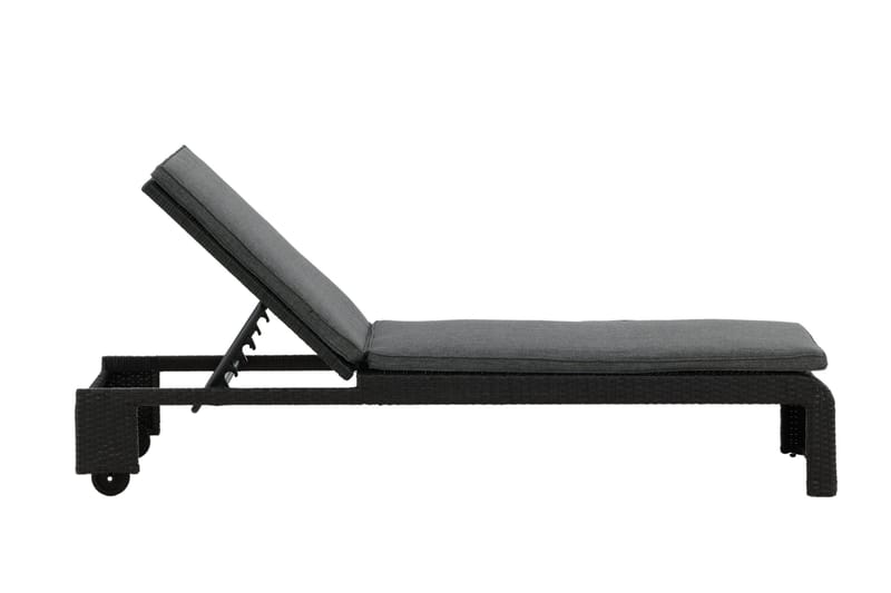 Aurinkosänky London Musta - Venture Home - Puutarhakalusteet - Puutarhatuoli - Aurinkosänky & aurinkovaunu