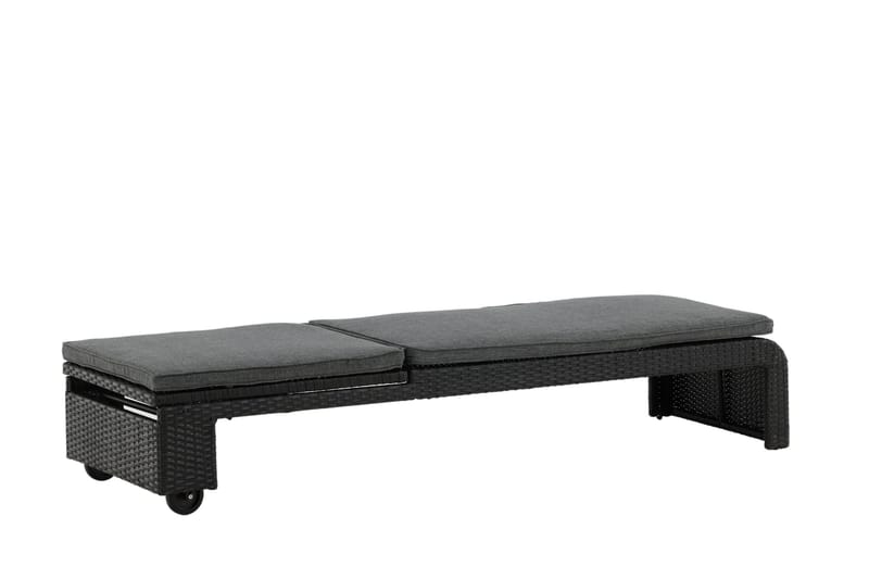 Aurinkosänky London Musta - Venture Home - Puutarhakalusteet - Puutarhatuoli - Aurinkosänky & aurinkovaunu