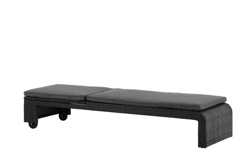 Aurinkosänky London Musta - Venture Home - Puutarhakalusteet - Puutarhatuoli - Aurinkosänky & aurinkovaunu
