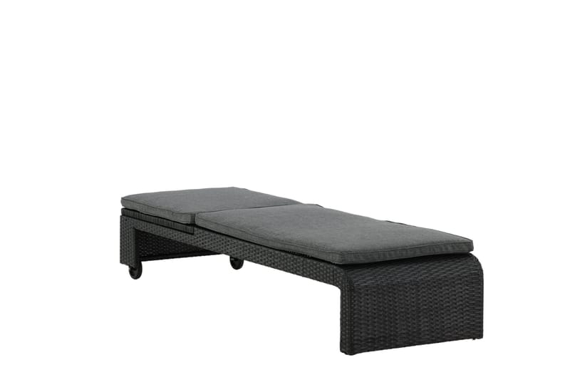 Aurinkosänky London Musta - Venture Home - Puutarhakalusteet - Puutarhatuoli - Aurinkosänky & aurinkovaunu