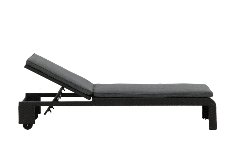 Aurinkosänky London Musta - Venture Home - Puutarhakalusteet - Puutarhatuoli - Aurinkosänky & aurinkovaunu