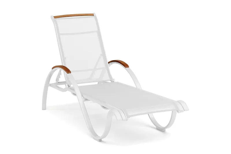 Aurinkosänky Nydala Valkoinen/Tiikki, Hillerstorp