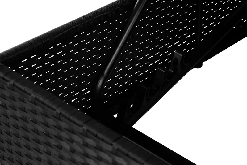 Aurinkosänky Ochovi Tupla Säädettävä - Musta/Valkoinen - Puutarhakalusteet - Puutarhatuoli - Aurinkosänky & aurinkovaunu