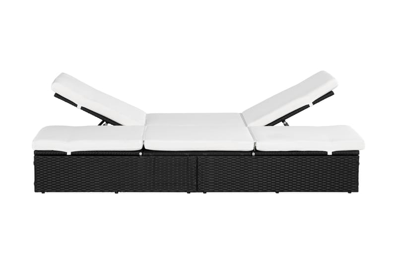 Aurinkosänky Ochovi Tupla Säädettävä - Musta/Valkoinen - Puutarhakalusteet - Puutarhatuoli - Aurinkosänky & aurinkovaunu