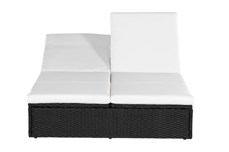 Aurinkosänky Ochovi Tupla Säädettävä - Musta/Valkoinen - Puutarhakalusteet - Puutarhatuoli - Aurinkosänky & aurinkovaunu