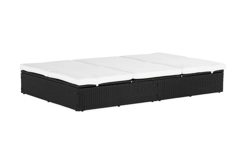 Aurinkosänky Ochovi Tupla Säädettävä - Musta/Valkoinen - Puutarhakalusteet - Puutarhatuoli - Aurinkosänky & aurinkovaunu