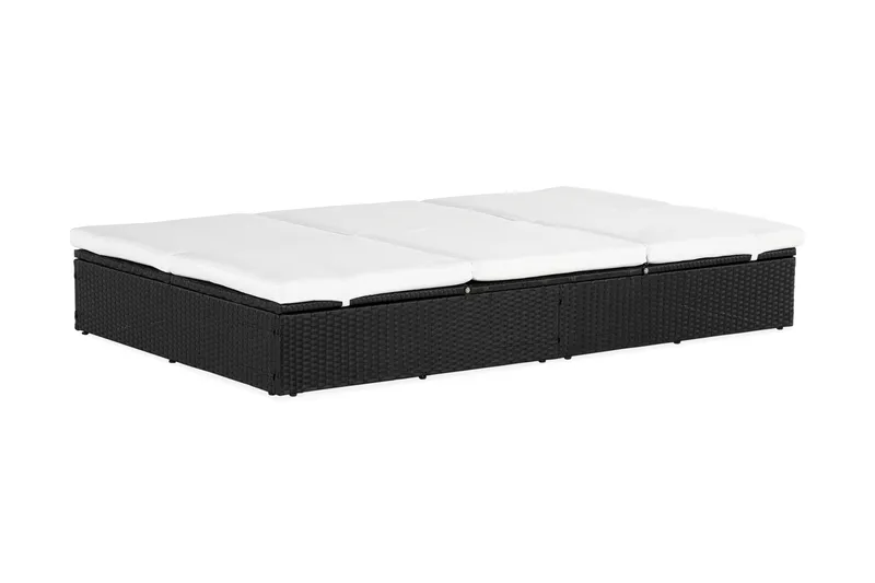 Aurinkosänky Ochovi Tupla Säädettävä - Musta/Valkoinen - Puutarhakalusteet - Puutarhatuoli - Aurinkosänky & aurinkovaunu