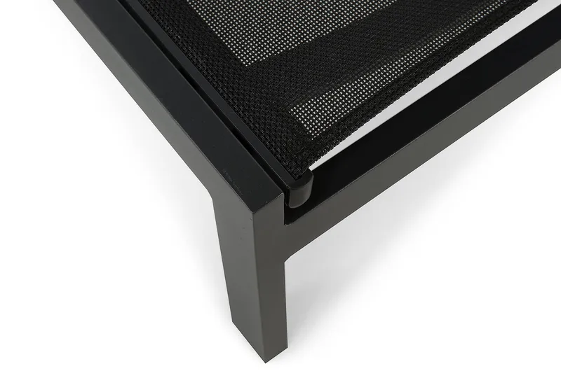 Aurinkosänky Tunis - Musta - Puutarhakalusteet - Puutarhatuoli - Aurinkosänky & aurinkovaunu