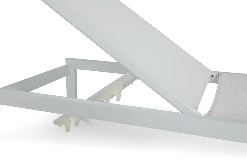 Aurinkosänky Tunis - Valkoinen - Puutarhakalusteet - Puutarhatuoli - Aurinkosänky & aurinkovaunu