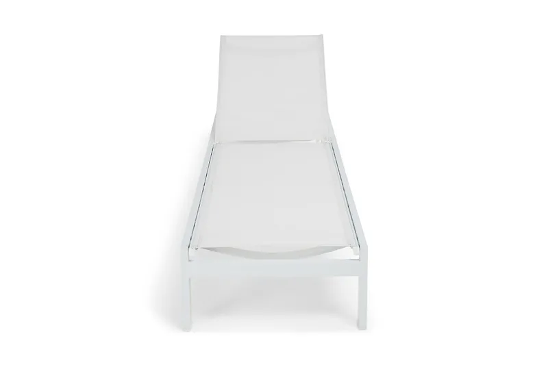 Aurinkosänky Tunis - Valkoinen - Puutarhakalusteet - Puutarhatuoli - Aurinkosänky & aurinkovaunu