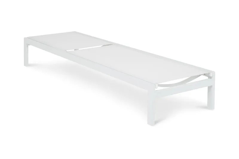 Aurinkosänky Tunis - Valkoinen - Puutarhakalusteet - Puutarhatuoli - Aurinkosänky & aurinkovaunu