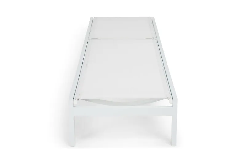 Aurinkosänky Tunis - Valkoinen - Puutarhakalusteet - Puutarhatuoli - Aurinkosänky & aurinkovaunu