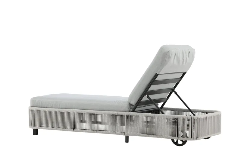 Aurinkosänky Virya - Harmaa - Puutarhakalusteet - Puutarhatuoli - Aurinkosänky & aurinkovaunu