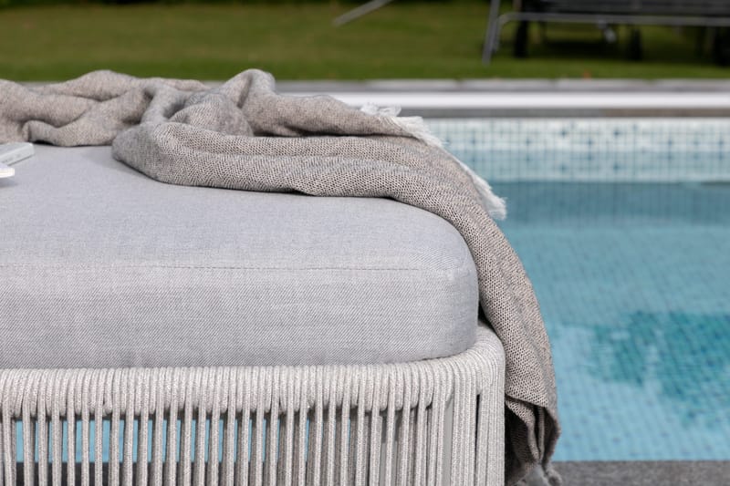 Aurinkosänky Virya - Valkoinen - Puutarhakalusteet - Puutarhatuoli - Aurinkosänky & aurinkovaunu