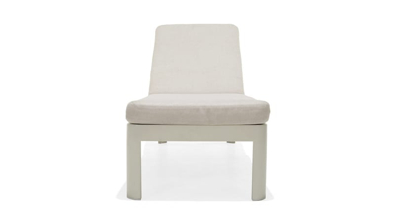 Aurinkosänky Portals Pehmusteella 189 cm - Valkoinen/Puu - Puutarhakalusteet - Puutarhatuoli - Aurinkosänky & aurinkovaunu