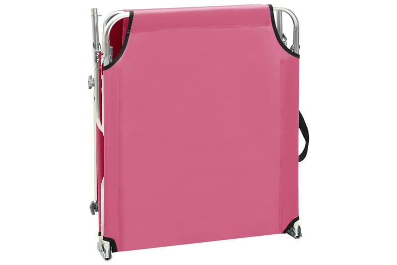 Kokoontaitettava aurinkotuoli katoksella teräs magenta - Pinkki - Puutarhakalusteet - Puutarhatuoli - Aurinkosänky & aurinkovaunu