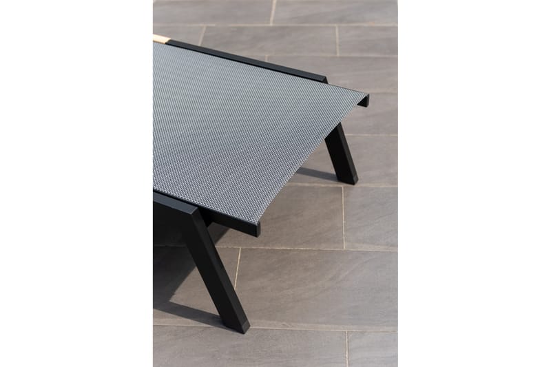 Panama Aurinkotuoli 176x72 cm Musta - Lifestyle Garden - Puutarhakalusteet - Puutarhatuoli - Aurinkosänky & aurinkovaunu