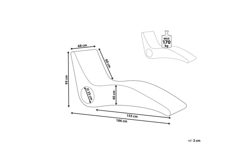 Aurinkotuoli Airole - Puutarhakalusteet - Puutarhatuoli - Aurinkotuoli