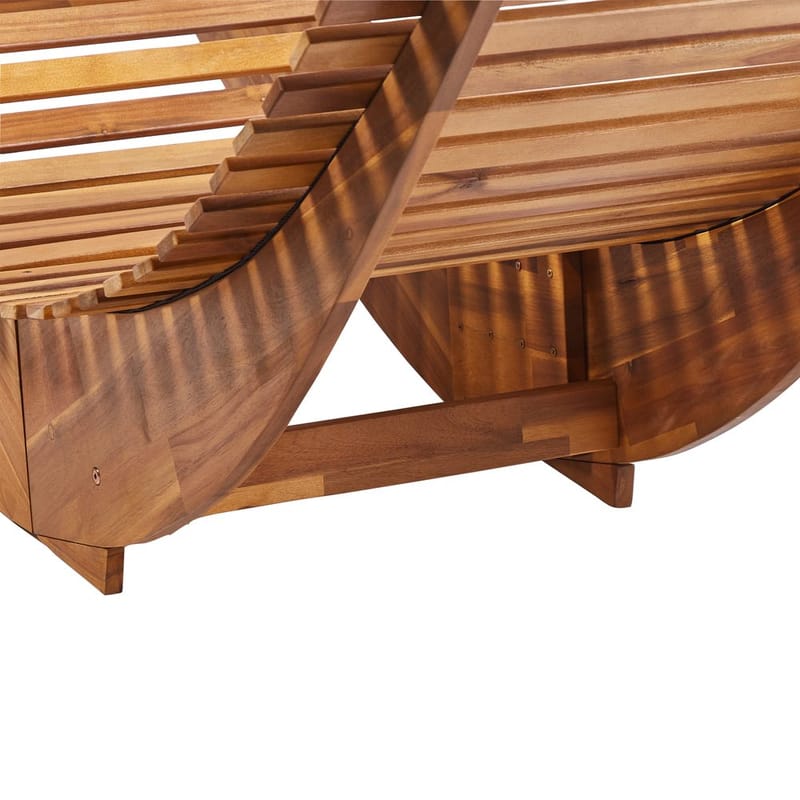 Aurinkotuoli Brescia Premium - Vaalea puu, vaaleanbeige - Puutarhakalusteet - Puutarhatuoli - Aurinkotuoli