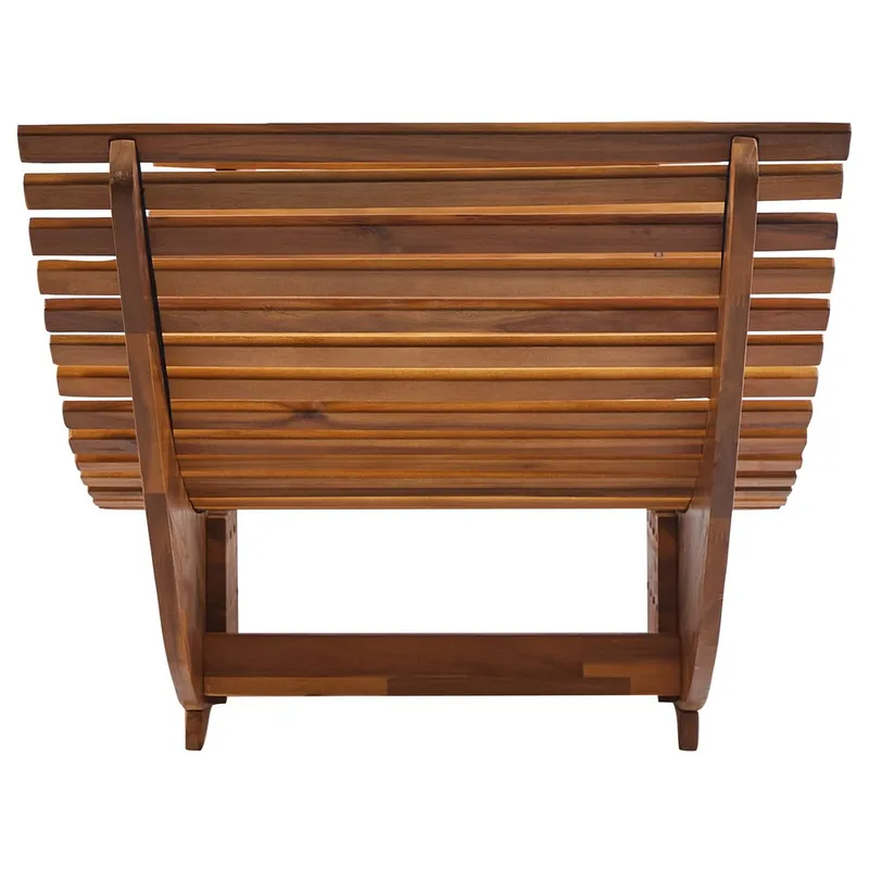 Aurinkotuoli Brescia Premium - Vaalea puu, vihreä - Puutarhakalusteet - Puutarhatuoli - Aurinkotuoli