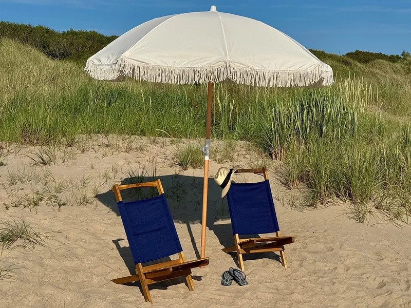 Aurinkotuoli Hillerstorp Mölle - Sininen - Puutarhakalusteet - Puutarhatuoli - Aurinkotuoli