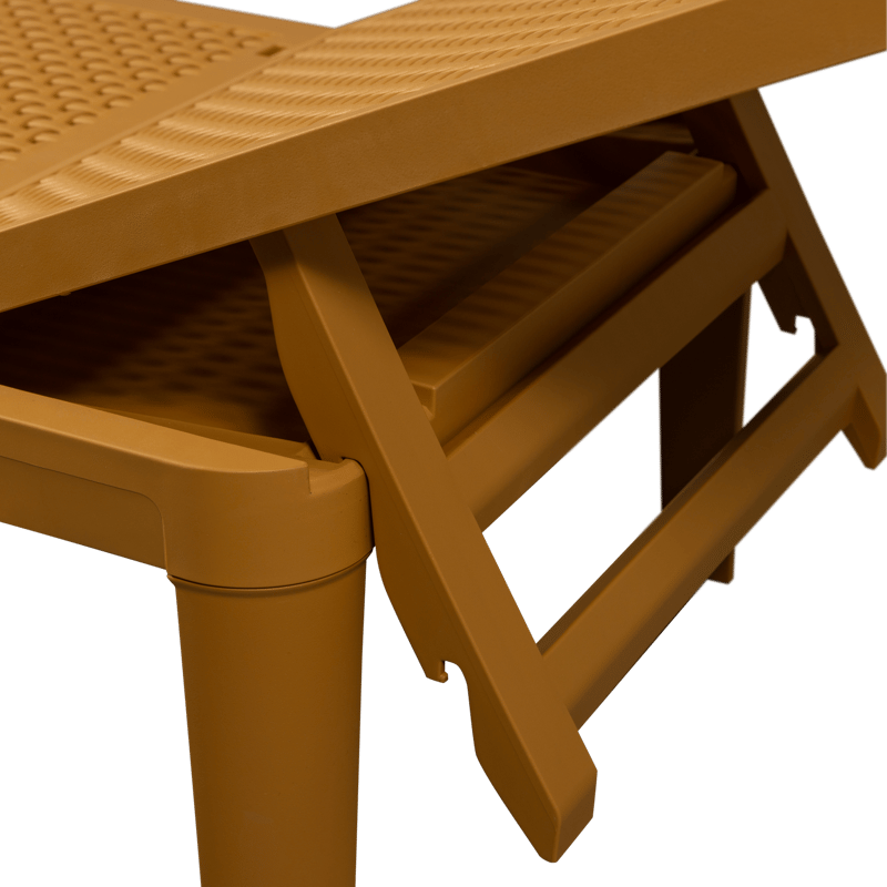 Aurinkotuoli Jinte ulkokäyttöön - Keltainen - Puutarhakalusteet - Puutarhatuoli - Aurinkosänky & aurinkovaunu