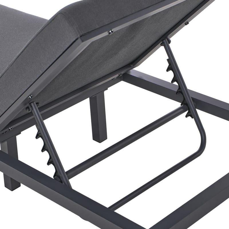 Aurinkotuoli Lariano - Harmaa - Puutarhakalusteet - Puutarhatuoli - Aurinkotuoli