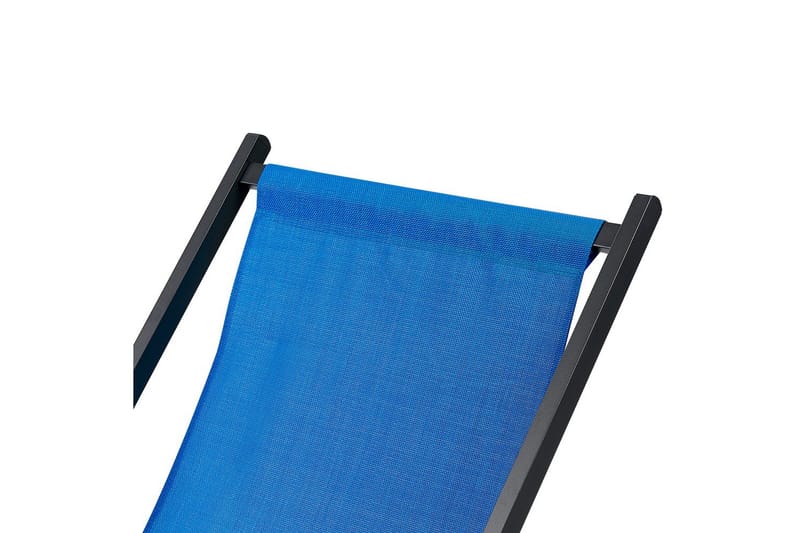 Aurinkotuoli Locri Ii - Sininen, Musta - Puutarhakalusteet - Puutarhatuoli - Aurinkotuoli