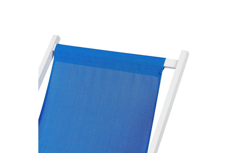 Aurinkotuoli Locri Ii - Sininen, Valkoinen - Puutarhakalusteet - Puutarhatuoli - Aurinkotuoli