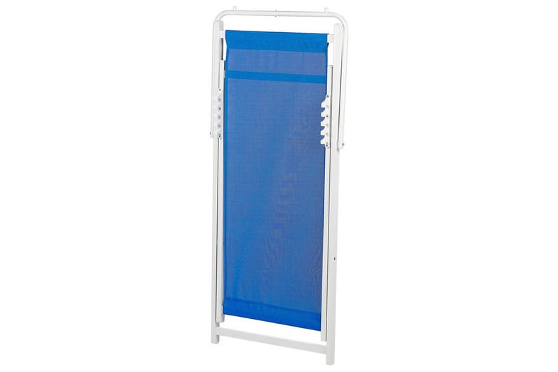 Aurinkotuoli Locri Ii - Sininen, Valkoinen - Puutarhakalusteet - Puutarhatuoli - Aurinkotuoli