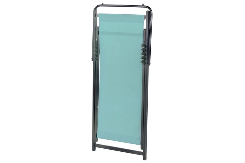 Aurinkotuoli Locri Ii - Turkoosi, Musta - Puutarhakalusteet - Puutarhatuoli - Aurinkotuoli